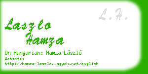 laszlo hamza business card